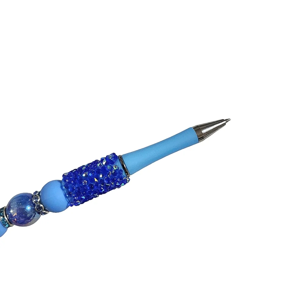 Starbucks Beaded Ballpoint Twist Pen Focal Bead Blue
